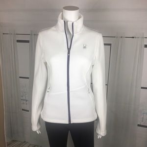 Spyder White Knot Zip Jacket
